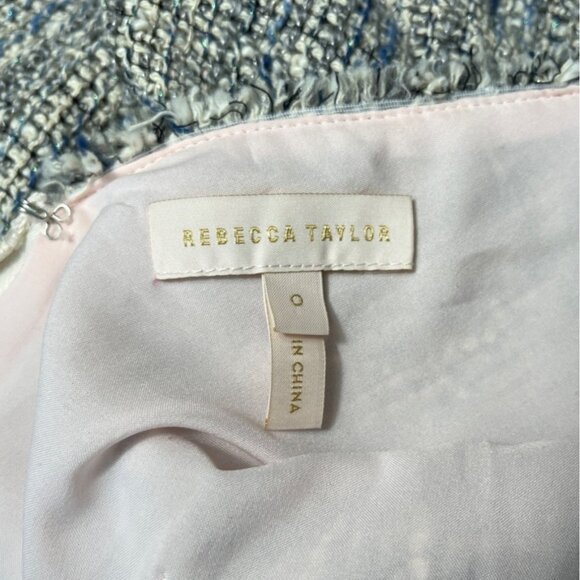 Rebecca Taylor Women Multicolored Low Cut Dress Sz 0 - Picture 7 of 8